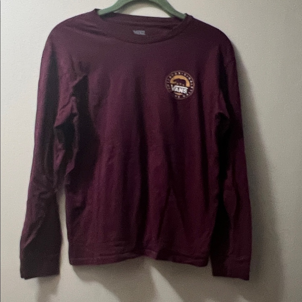 Vans Boy’s Burgundy Long Sleeve Tee-Like New